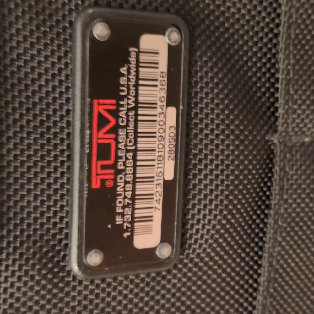TUMI Black Textured Sleeve